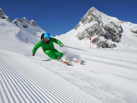 Skifahrer Arlberg